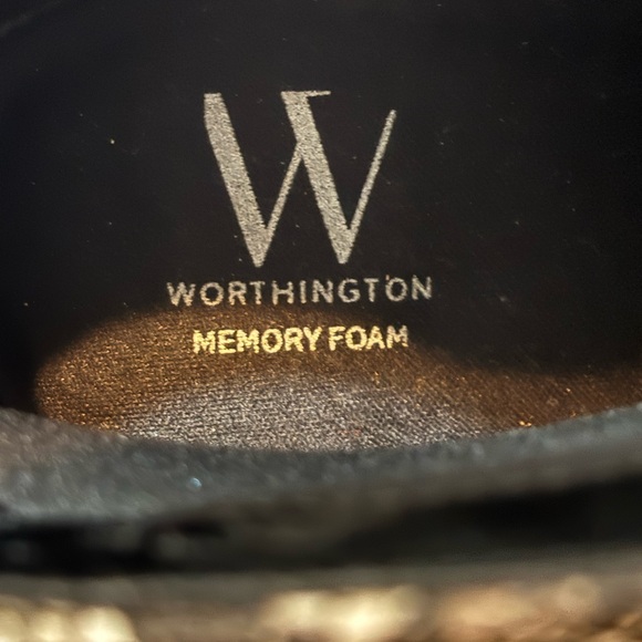 Worthington Black, Beige & Dark brown Snakeskin Patterned Women's Boots Size 10 - Picture 8 of 9